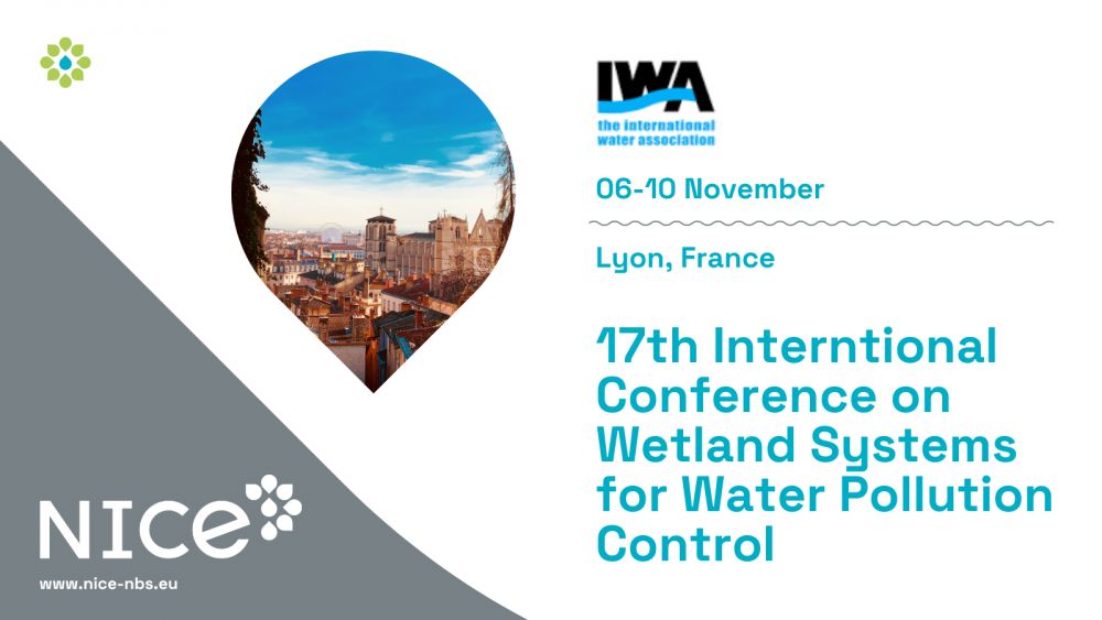 Join NICE NbS at the 17th International Conference on Wetland Systems for Water Pollution Control